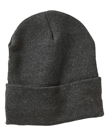 Sportsman 12" Fleece Lined Cuffed Beanie SP12FL #color_Heather Charcoal