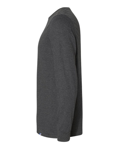 Russell Athletic Unisex Dri Power® CVC Performance Long Sleeve T-Shirt 64LTTM #color_Black Heather