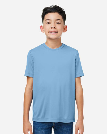 CORE365 Youth Capital Performance T-Shirt CE10Y #colormdl_Columbia Blue