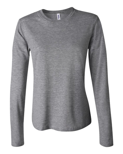 BELLA + CANVAS Women’s Jersey Long Sleeve Tee 6500 #color_Deep Heather