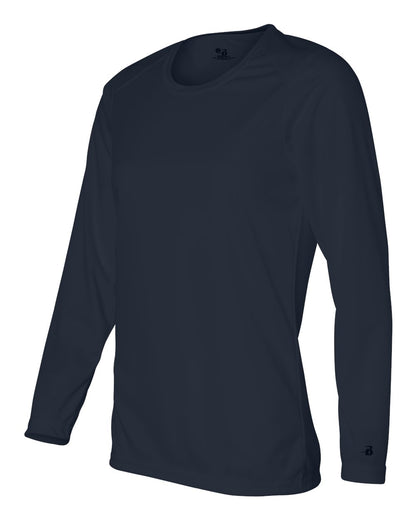 Badger Women's B-Core Long Sleeve T-Shirt 4164 #color_Navy