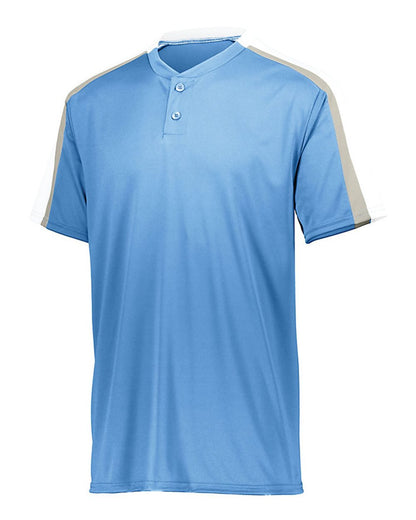 Augusta Sportswear Youth Power Plus Jersey 2.0 1558 #color_Columbia Blue/ White/ Silver Grey