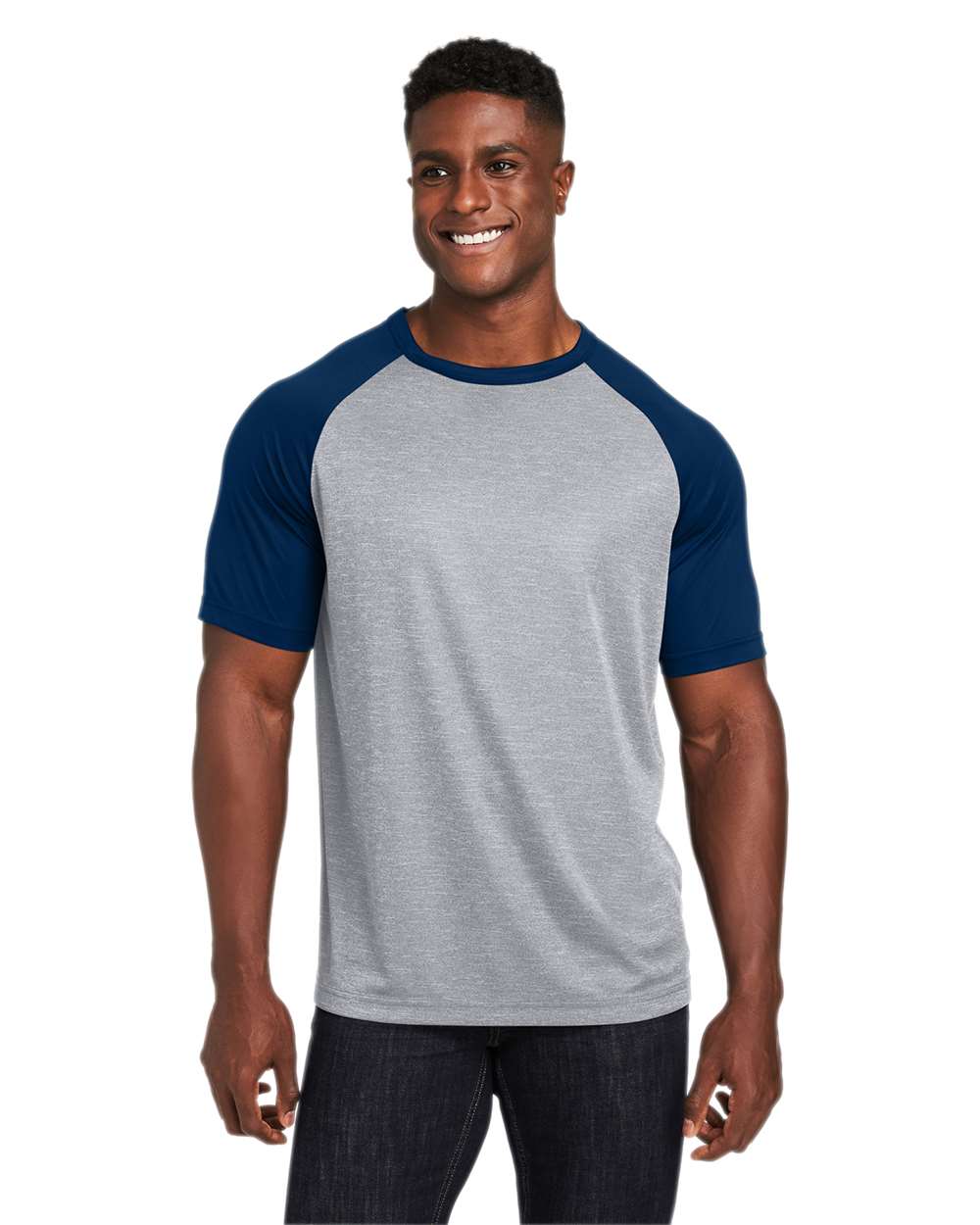 #colormdl_Athletic Heather/ Sport Dark Navy