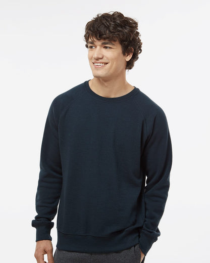 J. America Men's Ripple Fleece Raglan Crewneck Sweatshirt 8707 J. America Men's Ripple Fleece Raglan Crewneck Sweatshirt 8707