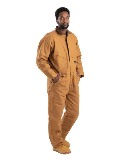 Berne Apparel Men's Heritage Duck Insulated Coverall I417 #colormdl_Brown