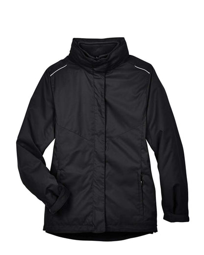 CORE365 Women's 3-in-1 Jacket with Fleece Liner 78205 #color_Black