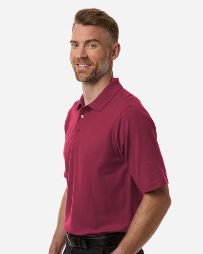 Harriton Men's Maverick CVC Pique Polo M105 #colormdl_Wine