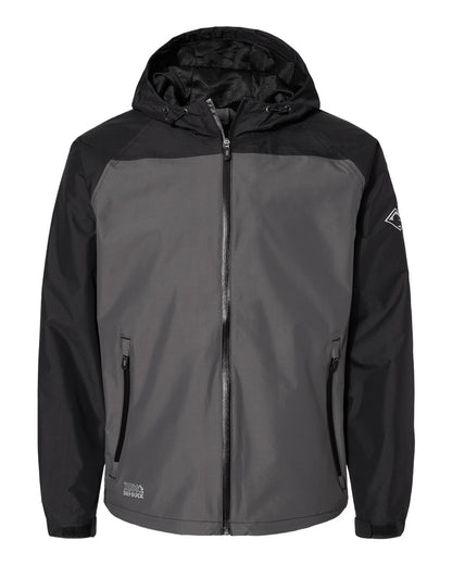 DRI DUCK Torrent Waterproof Hooded Jacket 5335 #color_Charcoal/ Black