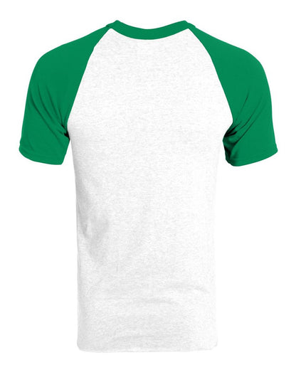 Augusta Sportswear Short Sleeve Baseball Jersey 423 #color_White/ Kelly