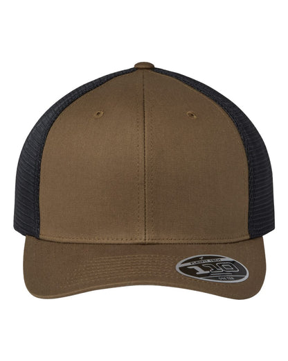 Flexfit 110® Mesh-Back Cap 110M #color_Coyote Brown/ Black