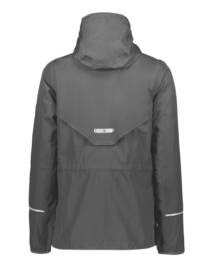 Holloway Women's Packable Hooded Jacket 229782 #color_Carbon