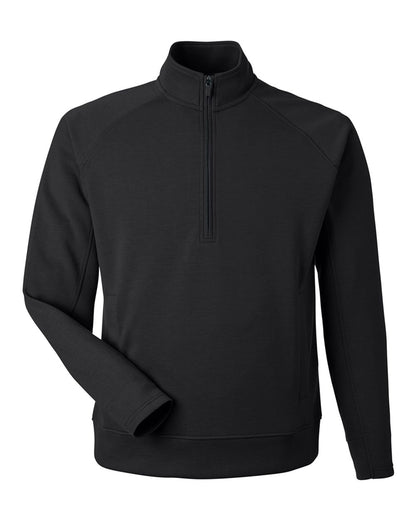 J. America Unisex Apex Fleece Quarter-Zip Sweatshirt 8751 #color_Black
