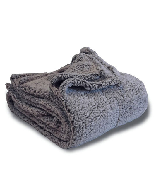 Alpine Fleece Frosted Sherpa Blanket 8729