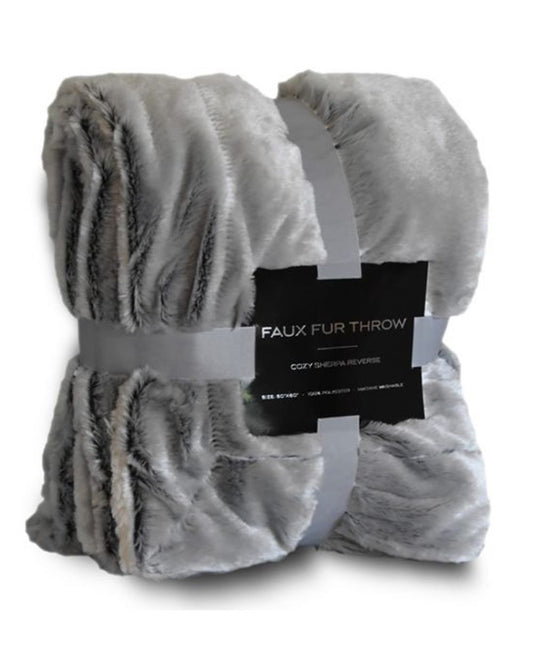 Alpine Fleece Faux Fur Throw 8730