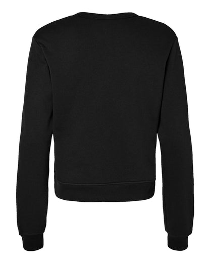 BELLA + CANVAS Women's Sponge Fleece Classic Crewneck Sweatshirt 7511 #color_Black