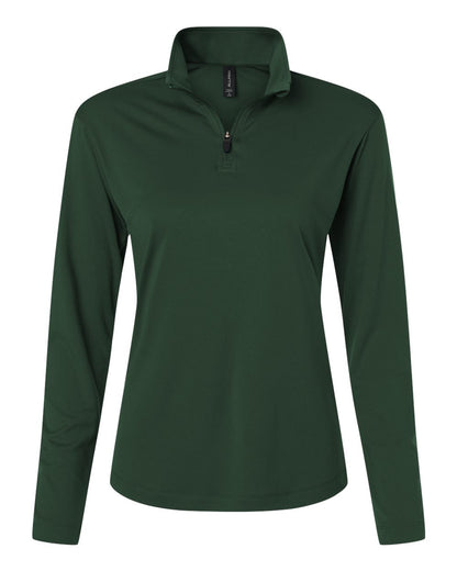 AllPro Women's Pro-Lock Performance Quarter-Zip Pullover 41870L #color_Forest Green