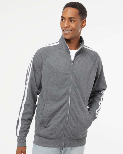 Independent Trading Co. Lightweight Poly-Tech Full-Zip Track Jacket EXP70PTZ #colormdl_Gunmetal Heather