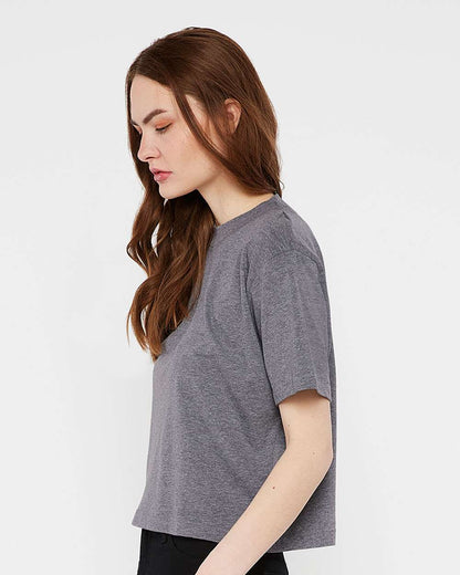LAT Women's Boxy Tee 3518 #colormdl_Granite Heather