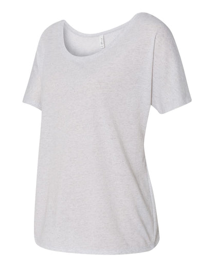 BELLA + CANVAS Women’s Slouchy Tee 8816 #color_White Fleck Triblend