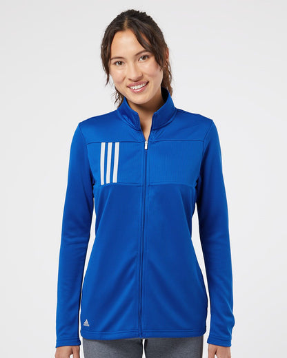 Adidas Women's 3-Stripes Double Knit Full-Zip A483 Adidas Women&#39;s 3-Stripes Double Knit Full-Zip A483