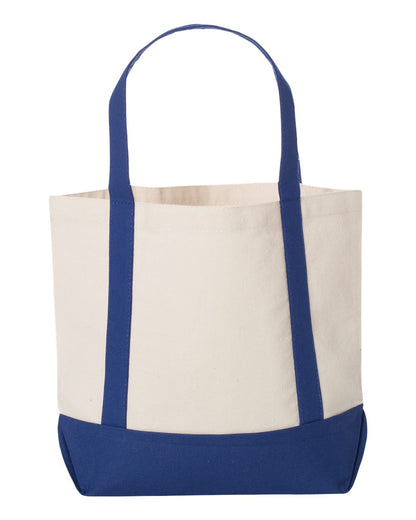 Liberty Bags Seaside Boater Tote 8867 #color_Natural/ Royal
