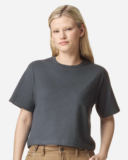 American Apparel Women's Fine Jersey Boxy Tee 102 #colormdl_Asphalt