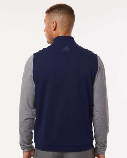 Adidas Men's Club Quarter-Zip Vest A599 #colormdl_Collegiate Navy