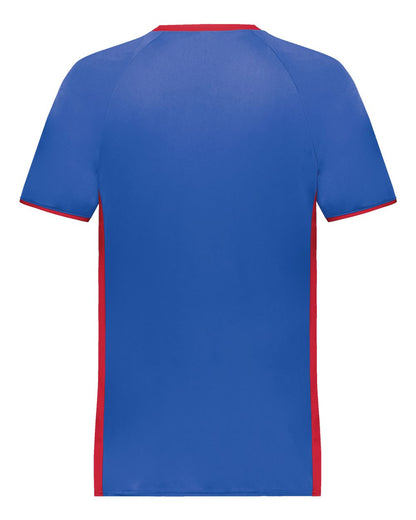 Augusta Sportswear Cutter V-Neck Jersey 6907 #color_Royal/ Scarlet