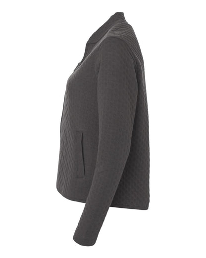 Devon & Jones Women's Berkeley Textured Full-Zip Jacket DG740W #color_Graphite