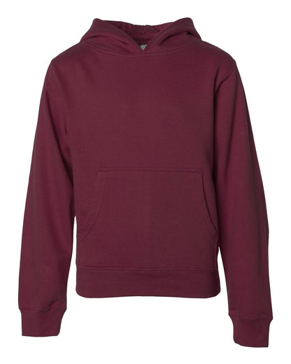 Independent Trading Co. Youth Midweight Hooded Sweatshirt SS4001Y #color_Maroon