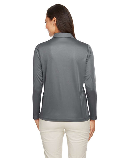 Team 365 Women's Zone Performance Long Sleeve Polo TT51LW #colormdl_Sport Graphite