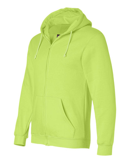 Bayside USA-Made Full-Zip Hooded Sweatshirt 900 #color_Lime Green