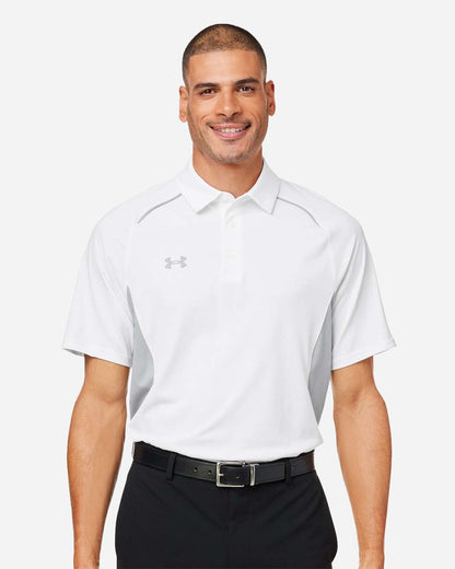 Under Armour Men's Title Polo 2.0 1383263 #colormdl_White/ Mod Grey