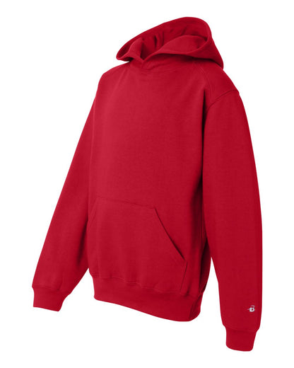 Badger Youth Hooded Sweatshirt 2254 #color_Red