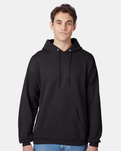 Hanes Unisex EcoSmart® Hooded Sweatshirt P170 #colormdl_Black