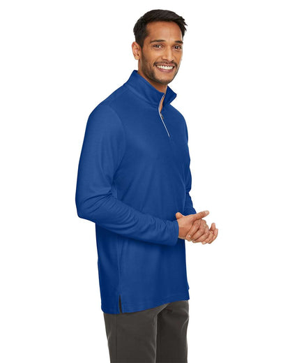 CORE365 Men's Fusion ChromaSoft™ Pique Quarter-Zip Pullover CE405 #colormdl_True Royal