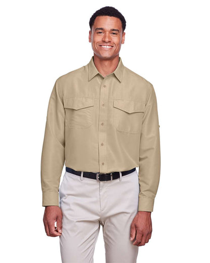 Harriton Men's Key West Performance Staff Shirt M580L #colormdl_Khaki