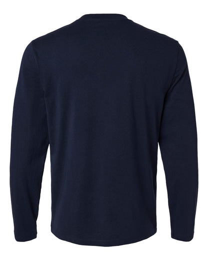 Jaanuu Men's RegenX Cotton Underscrub Long Sleeve T-Shirt M30002U #color_Midnight Navy