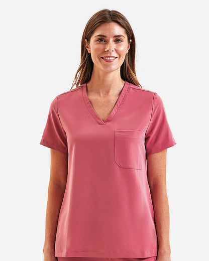 Onna Women's Limitless V-Neck Stretch Scrub Top NN300 #colormdl_Calm Pink