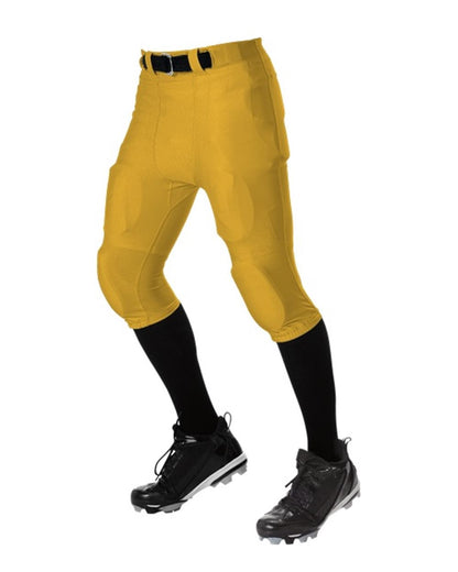 Alleson Athletic Youth No Fly Football Pants With Slotted Waist 675NFY #color_Gold