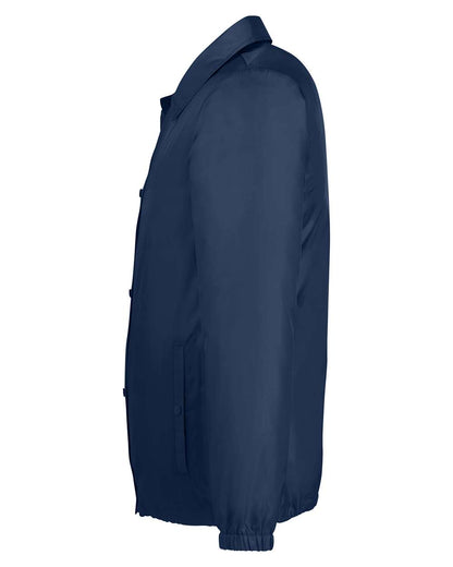 Team 365 Unisex Zone Protect Coaches Jacket TT75 #color_Sport Dark Navy