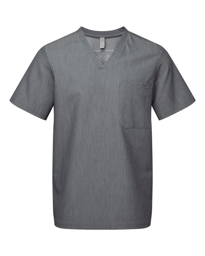 Onna Men's Limitless V-Neck Stretch Scrub Top NN200 #color_Dynamo Grey
