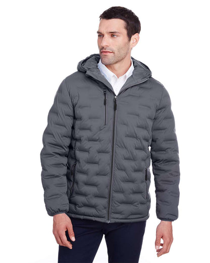 North End Men's Loft Puffer Jacket NE708 #colormdl_Carbon/ Black