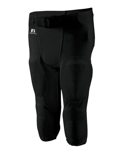 Russell Athletic Unisex Practice Football Pants F25PFP #color_Black
