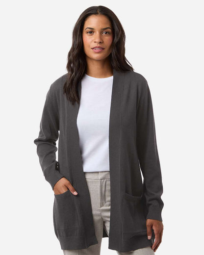 Devon & Jones Women's New Classics Open Cardigan Sweater DG447W #colormdl_Graphite