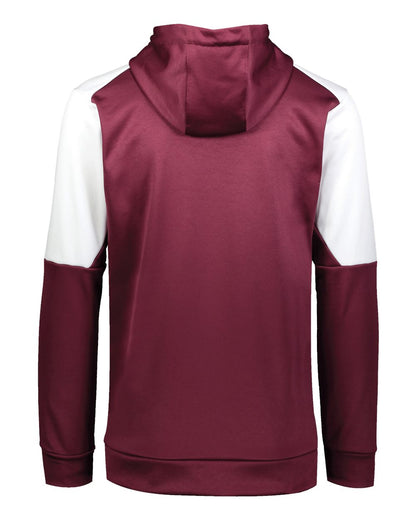 Holloway Unisex Blue Chip Hooded Sweatshirt 222540 #color_Maroon/ White