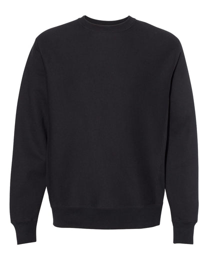 Independent Trading Co. Unisex Legend Premium Heavyweight Cross-Grain Crewneck Sweatshirt IND5000C #color_Black