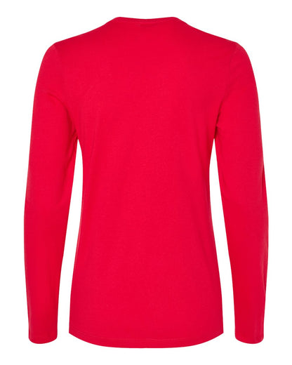 BELLA + CANVAS Women’s Jersey Long Sleeve Tee 6500 #color_Red