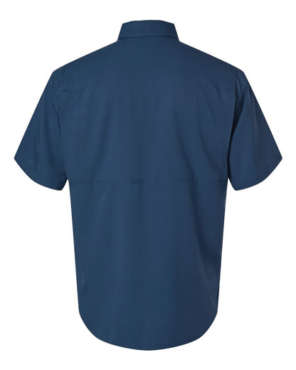 Paragon Men's Hatteras Performance Short Sleeve Fishing Shirt 700 #color_Navy