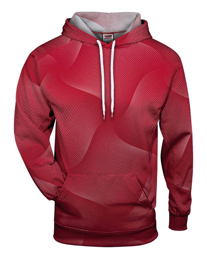 Badger Men's Warp Hooded Sweatshirt 1413 #color_Red